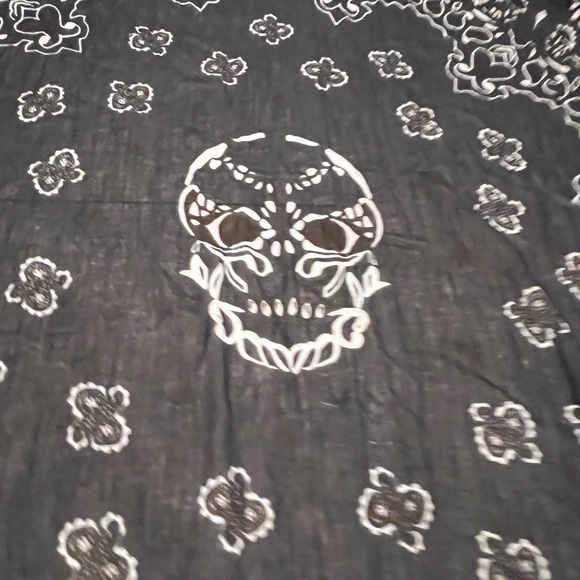 Zadig&Voltaire blue scarf with skull print worn twice super cute “ - Picture 1 of 4